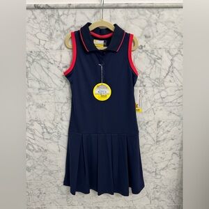 Navy Blue Sleeveless Kids Dress